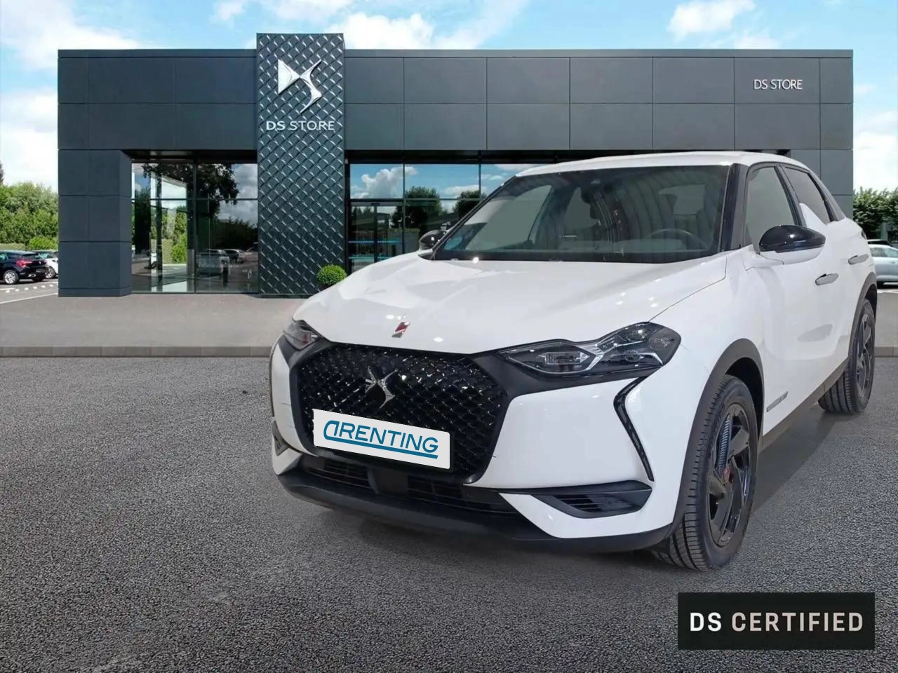 Renting DS Automobiles DS 3 PureTech 96kW (130CV) Performance Line+ Blanco