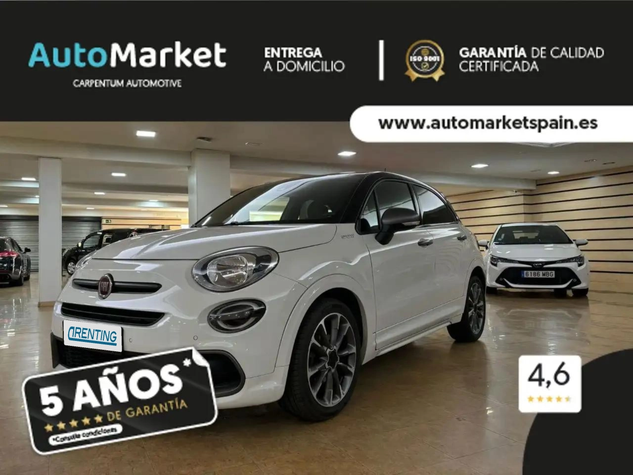 Renting Fiat 500X SPORT 1.0 120CV Blanco