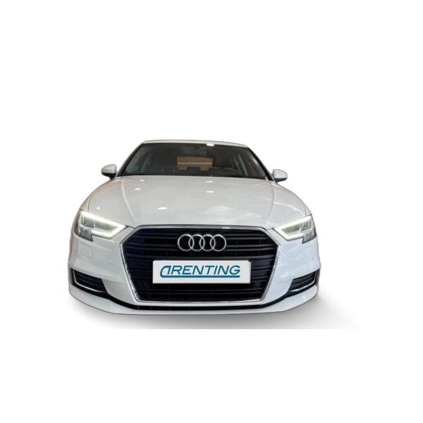 Renting Audi A3 Sportback 2.0TDI Design ed. S-T 7 110kW Blanco