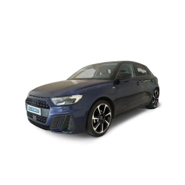 Renting Audi A1 Sportback 30 TFSI Adrenalin Black Edition S tronic Azul