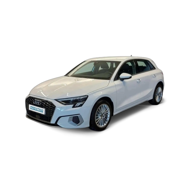 Renting Audi A3 Sportback 30 TFSI Advanced Blanco