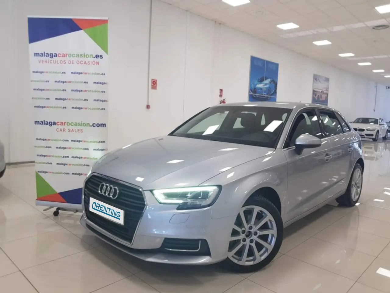 Renting Audi A3 Sportback 30 TFSI Design S tronic 85kW Plateado