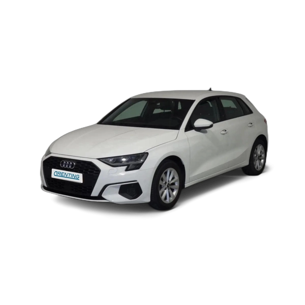 Renting Audi A3 Sportback 30 TFSI S line S tronic Blanco