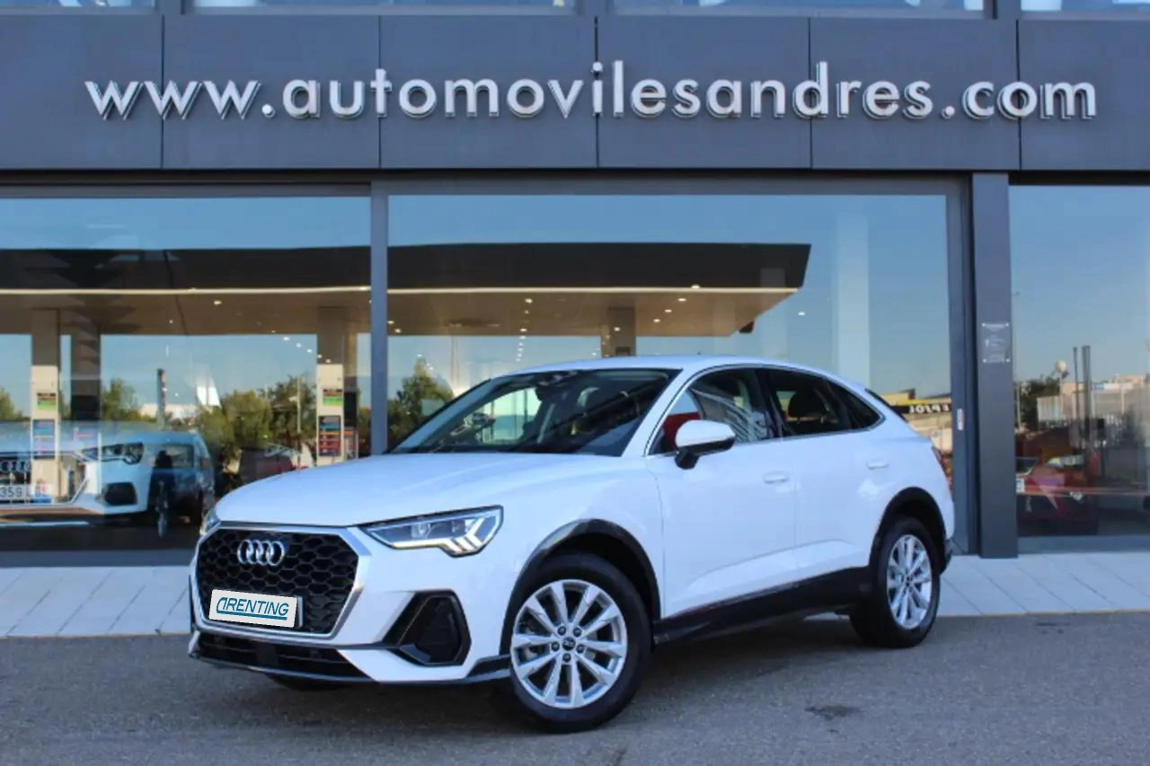 Renting Audi Q3 Sportback 35 TDI Advanced S tronic Blanco