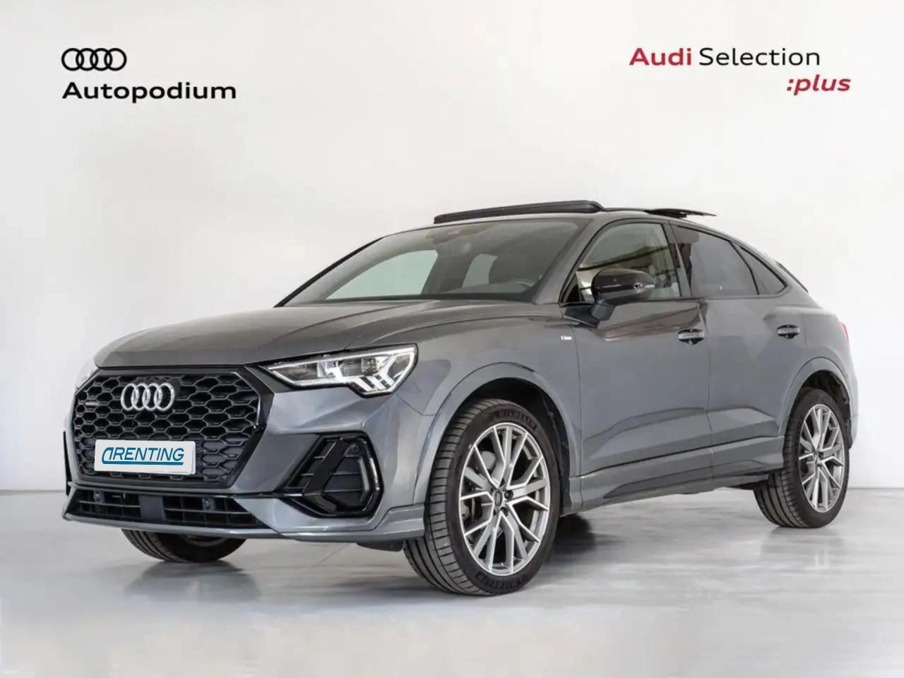 Renting Audi Q3 Sportback 40 TDI Black line quattro S tronic Gris