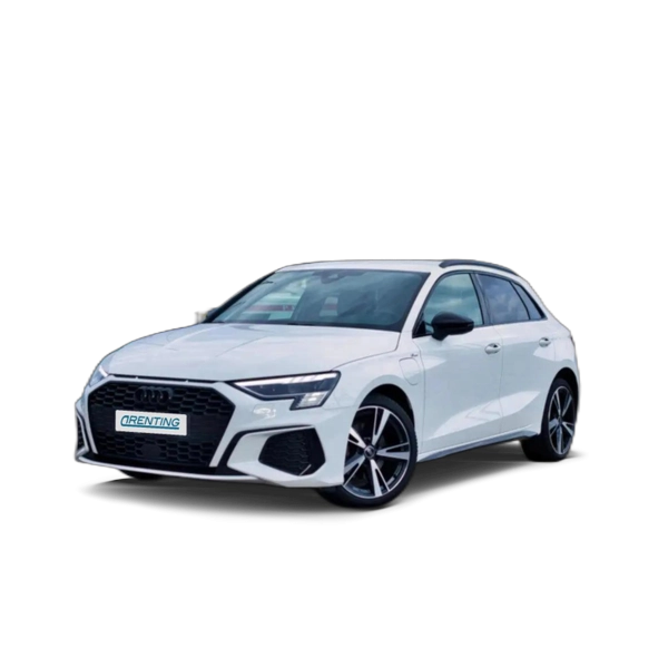 Renting Audi A3 Sportback 40 TFSIe S line S tronic Blanco 2