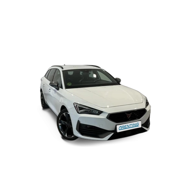 Renting CUPRA Leon Sportstourer 2.0 TSI DSG 140KW Blanco 1