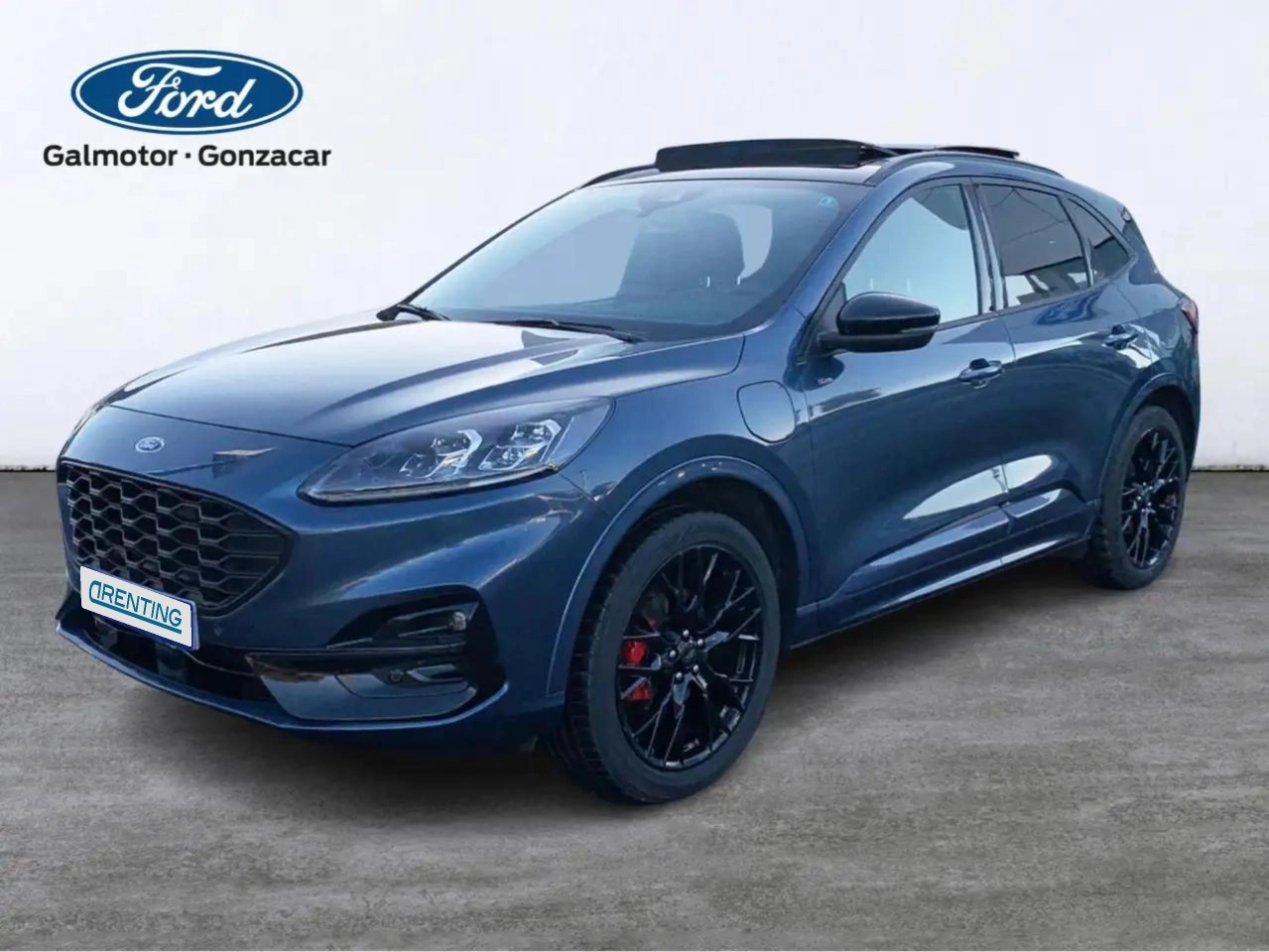 Renting Ford Kuga ST-Line X 2.5 Duratec FHEV Auto Azul 3