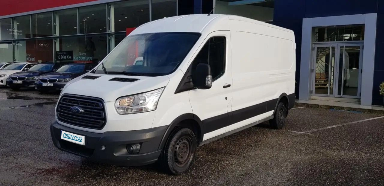 Renting Ford Transit 310 L3 H2 TREND DELANTERA 105 CV Blanco