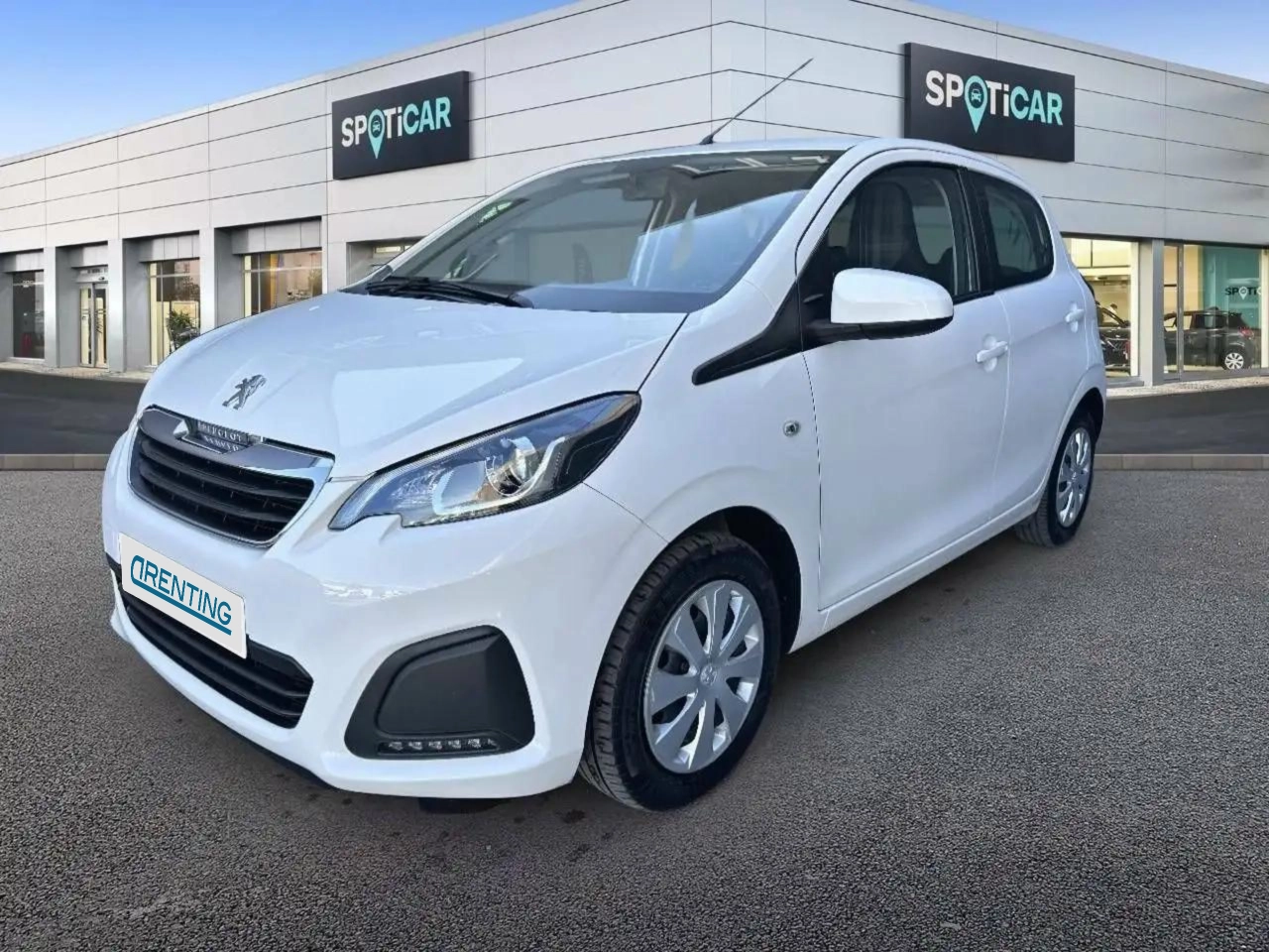 Renting Peugeot 108 VTi 52kW (72CV) Active Blanco 1