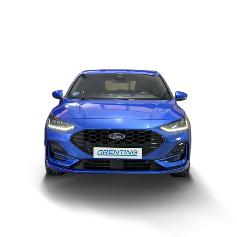 Renting Ford Focus 1.0 Ecoboost MHEV 92kW STLine Auto Azul 1