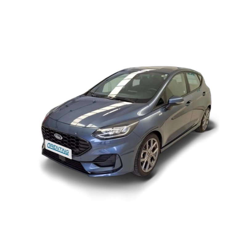 Renting Ford Fiesta 1.0 EcoBoost MHEV ST Line 125 Azul 1