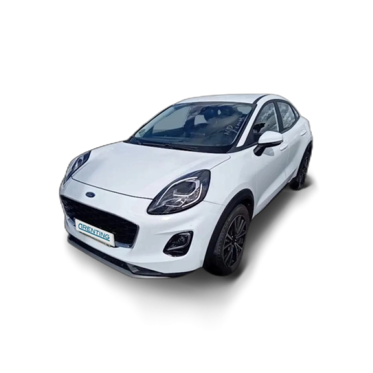 Renting Ford Puma 1.0 EcoBoost MHEV Titanium 125 Blanco