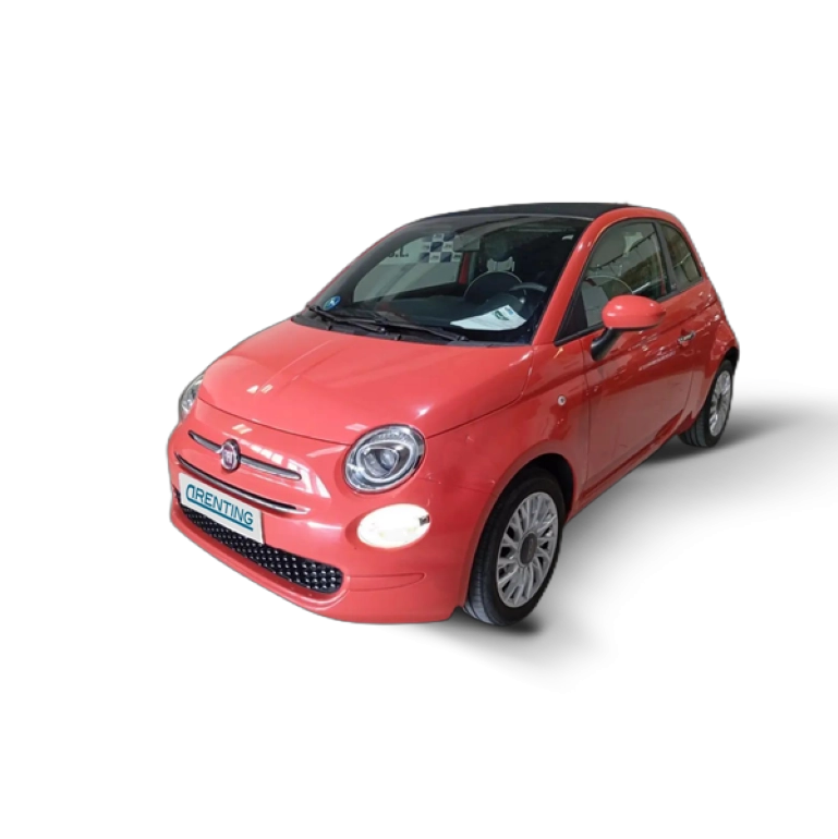 Renting Fiat 500C 1.0 Hybrid Connect 52kW Rojo