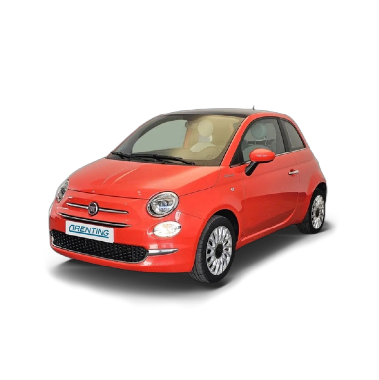 Renting Fiat 500 1.0 Hybrid Dolcevita 52kW Naranja