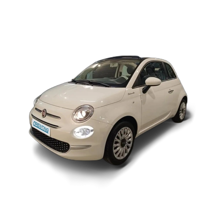 Renting Fiat 500C 1.0 Hybrid Dolcevita SS 52kW Blanco 1