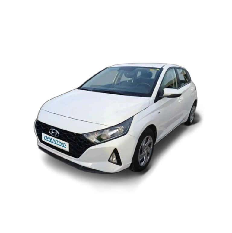 Renting Hyundai i20 1.0 TGDI Essence 48V 100 Blanco