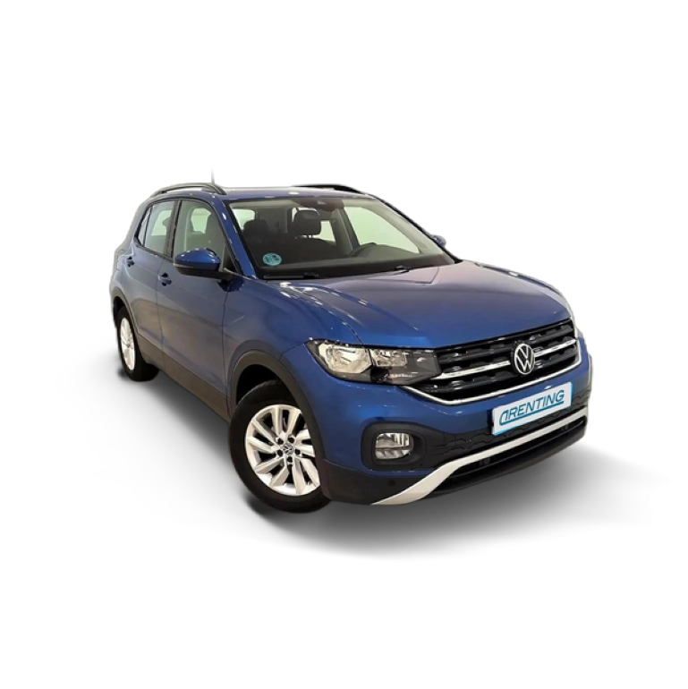 Renting Volkswagen T-Cross 1.0 TSI Advance Azul