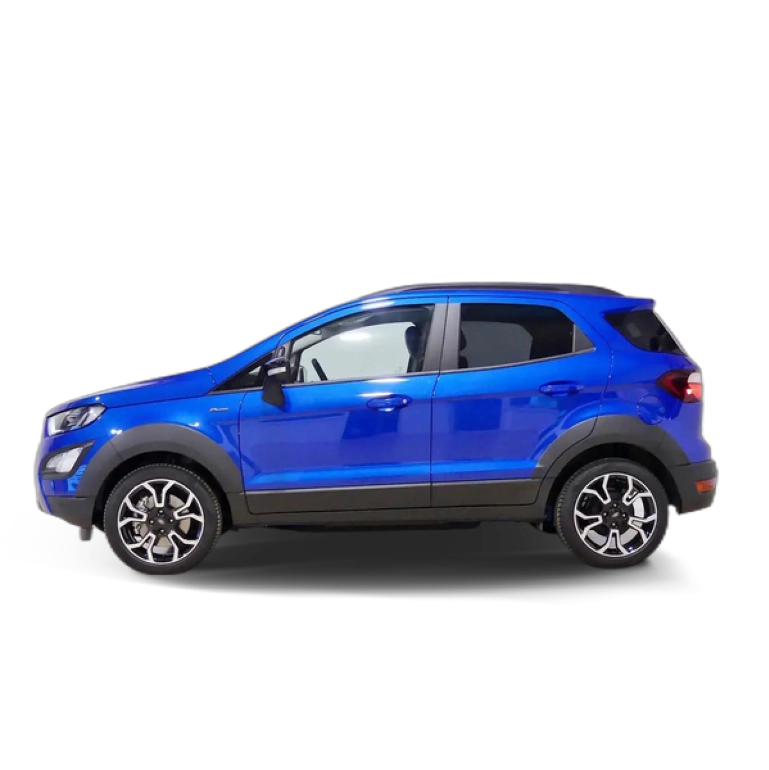 Renting Ford EcoSport 1.0T ECOBOOST 92KW ACTIVE 125 5P Azul 3 4