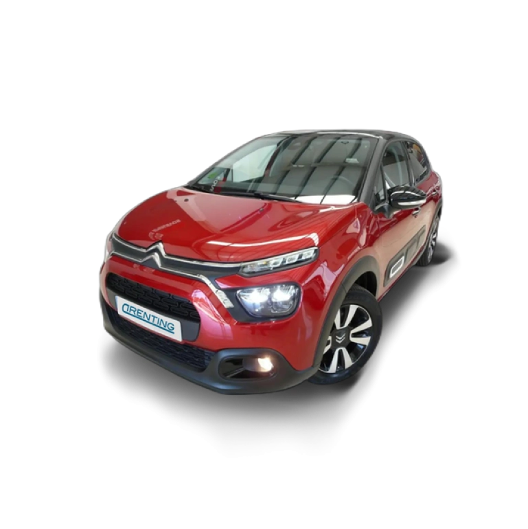 Renting Citroen C3 1.2 PureTech S&S Shine 83 Rojo