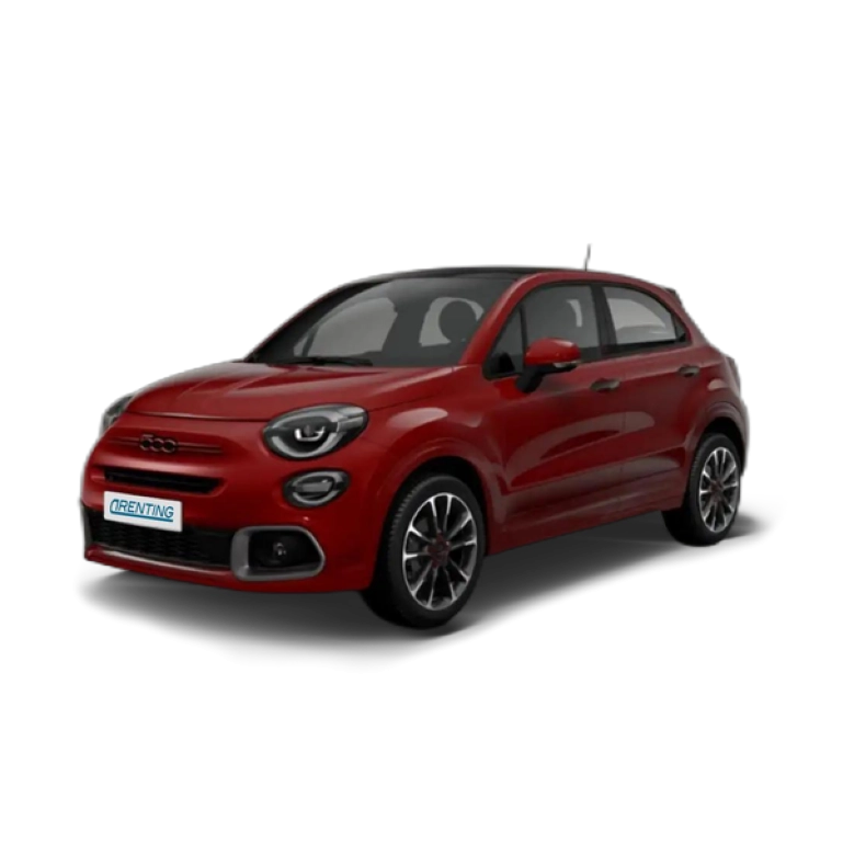 Renting Fiat 500X 1.5 Hybrid Dolcevita Red DDCT Rojo