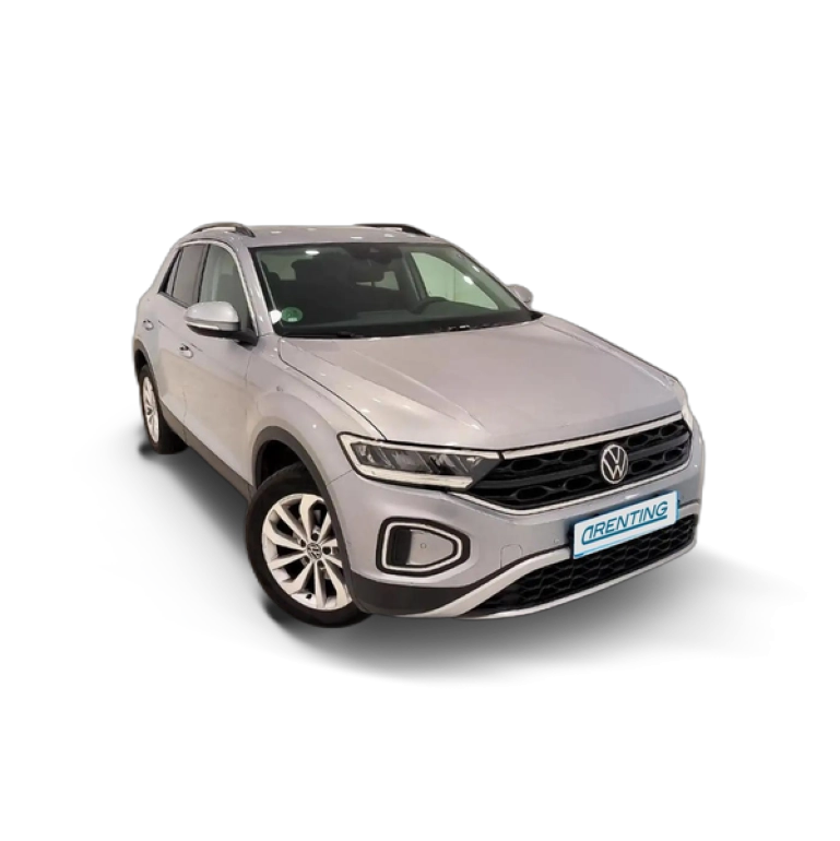 Renting Volkswagen T-Roc 1.5 TSI Life DSG7 Plateado