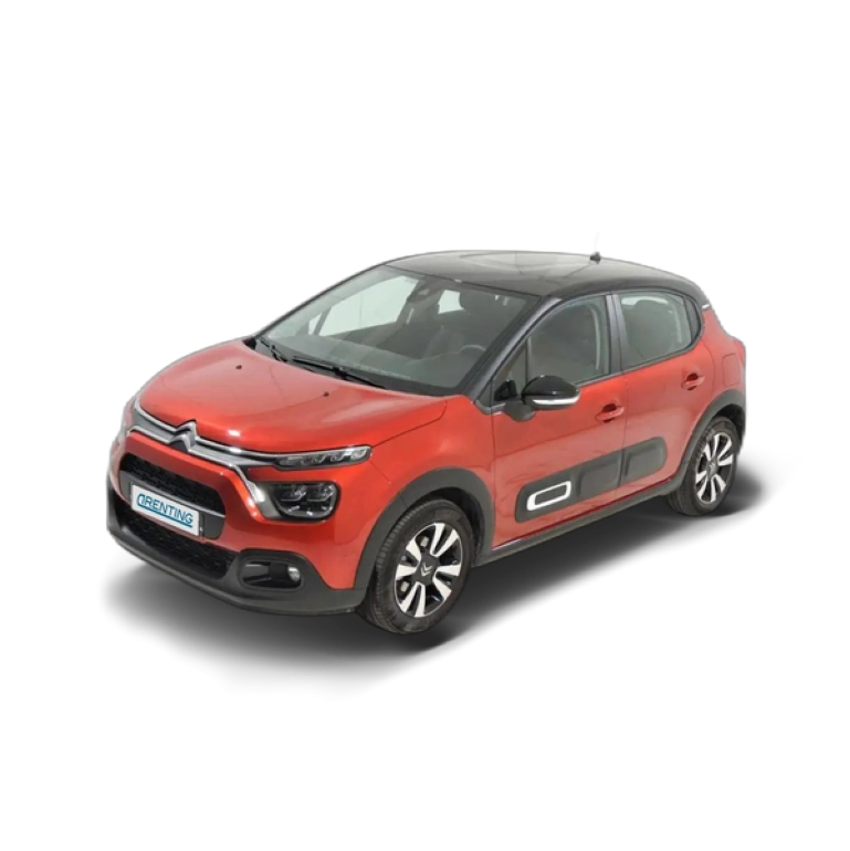 Renting Citroen C3 1.5BlueHDi S&S Shine 100 Rojo 1