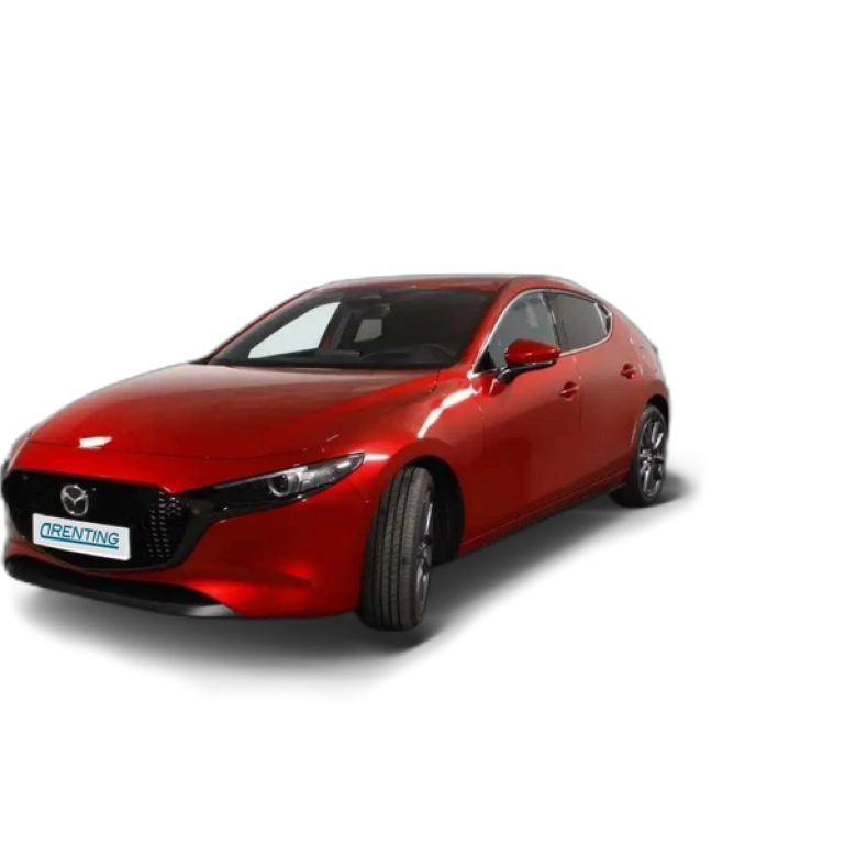 Renting Mazda 3 2.0 e-Skyactiv-G Exclusive-line Plus 90kW Rojo 3