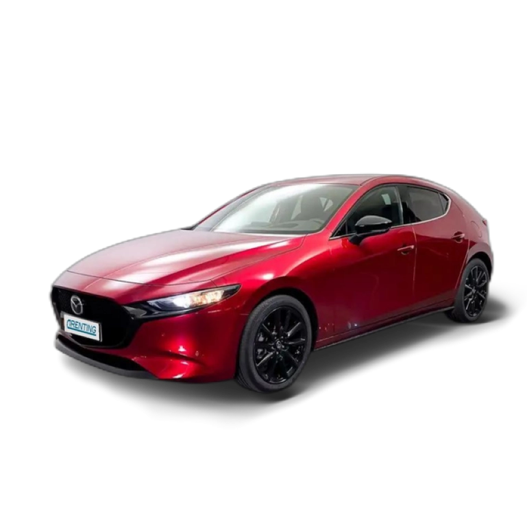 Renting Mazda 3 2.0 e-Skyactiv-G Homura Aut. 110kW Rojo