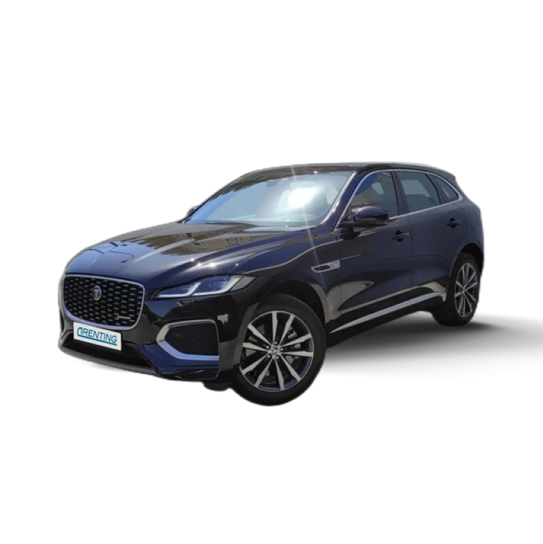 Renting Jaguar F-Pace 2.0 i4 R-Sport Aut. AWD 300 Negro