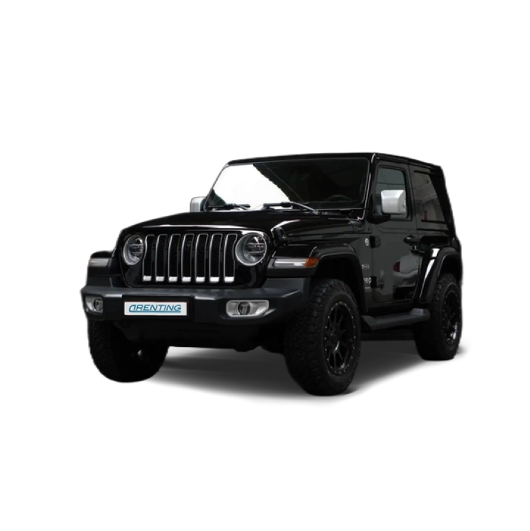 Renting Jeep Wrangler 2.0T GME Sahara 8ATX Negro