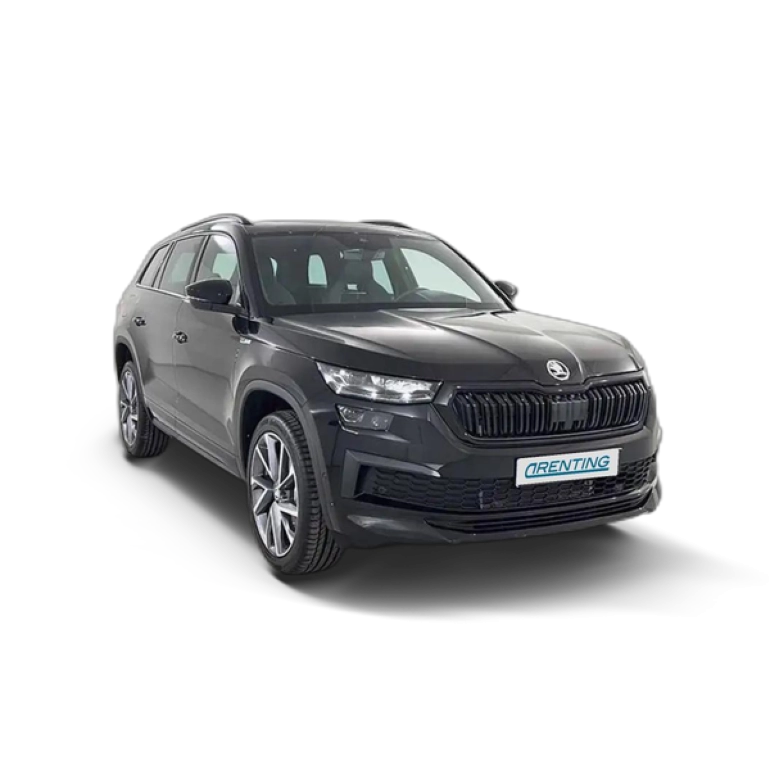 Renting Skoda Kodiaq 2.0TDI AB tech Sportline 4×4 DSG 147kW Negro