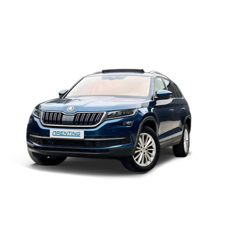 Renting Skoda Kodiaq 2.0TDI AB tech Style 4×4 DSG 147kW Azul