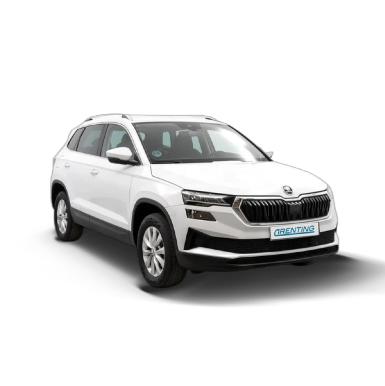 Renting Skoda Karoq 2.0TDI AdBlue Ambition 4×4 DSG 110kW Blanco 1