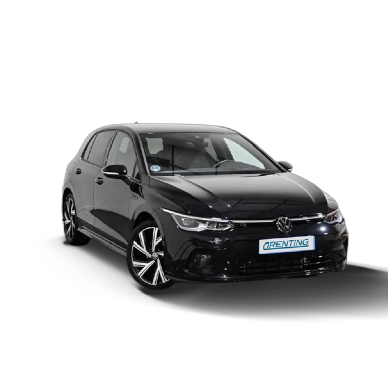 Renting Volkswagen Golf 2.0TDI R-Line DSG 110kW Negro 1