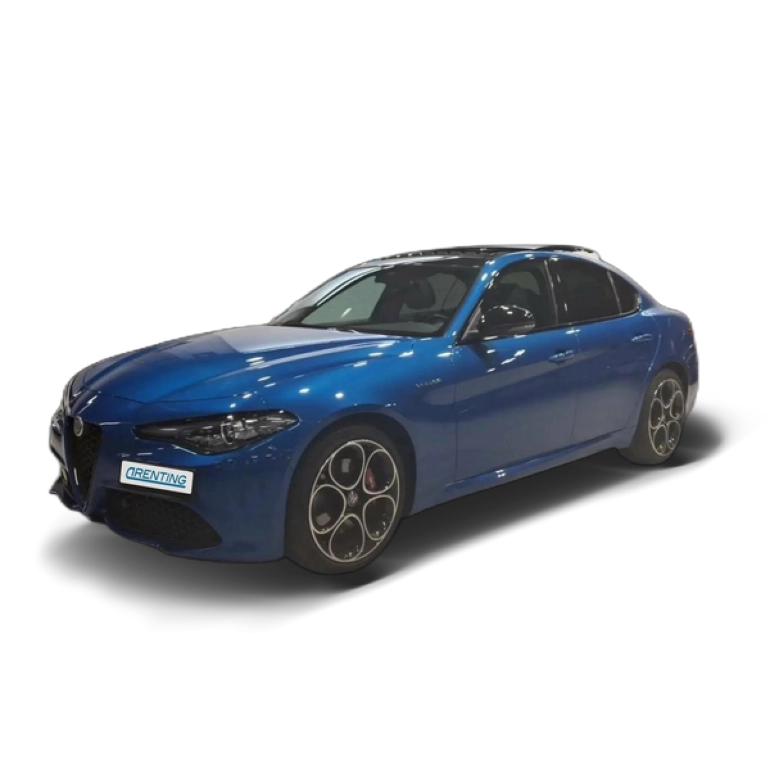 Renting Alfa Romeo Giulia 2.2 Diesel Veloce Q4 Aut. 210 Azul