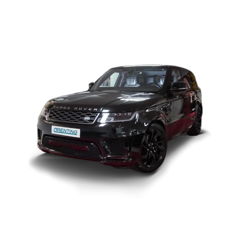 Renting Land Rover Range Rover Sport 3.0 I6 MHEV HSE Dynamic Stealth Aut. Negro