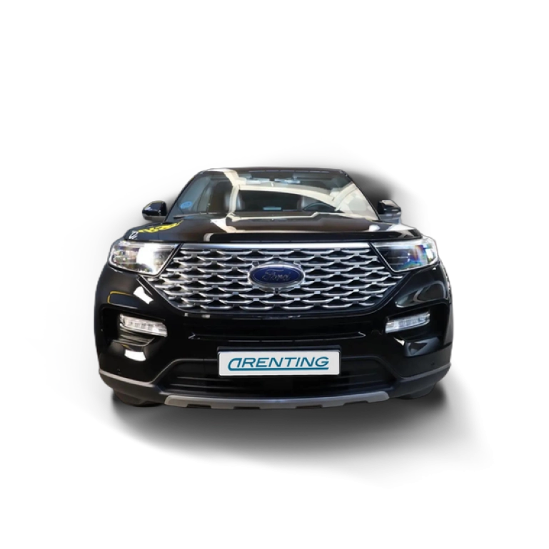 Renting Ford Explorer 3.0 PHEV Platinium AWD 450 Negro