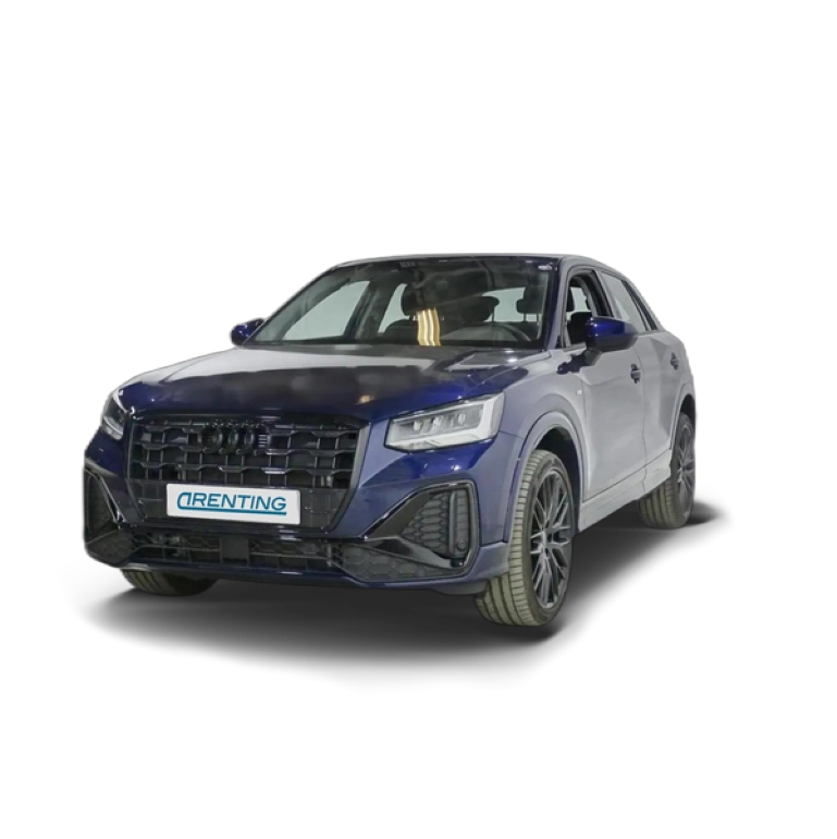 Renting Audi Q2 30 TDI Black line S tronic 85kW Azul