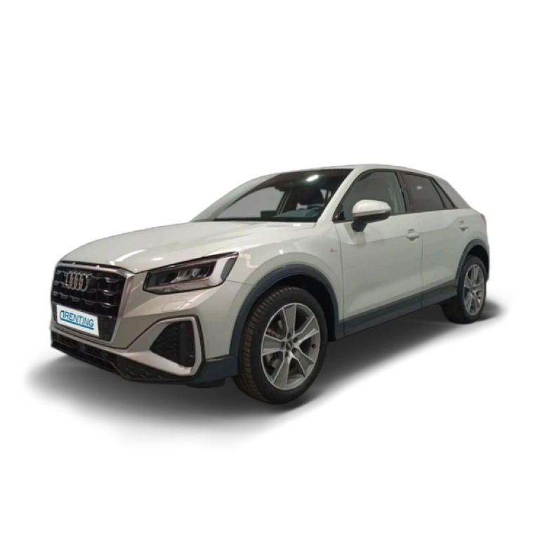 Renting Audi Q2 30 TDI S line 85kW Plateado