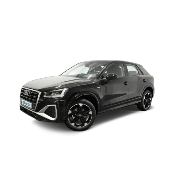 Renting Audi Q2 30 TDI S line 85kW Negro