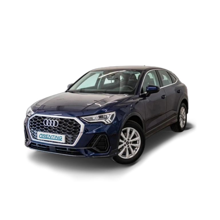 Renting Audi Q3 35 TFSI Advanced S tronic Azul