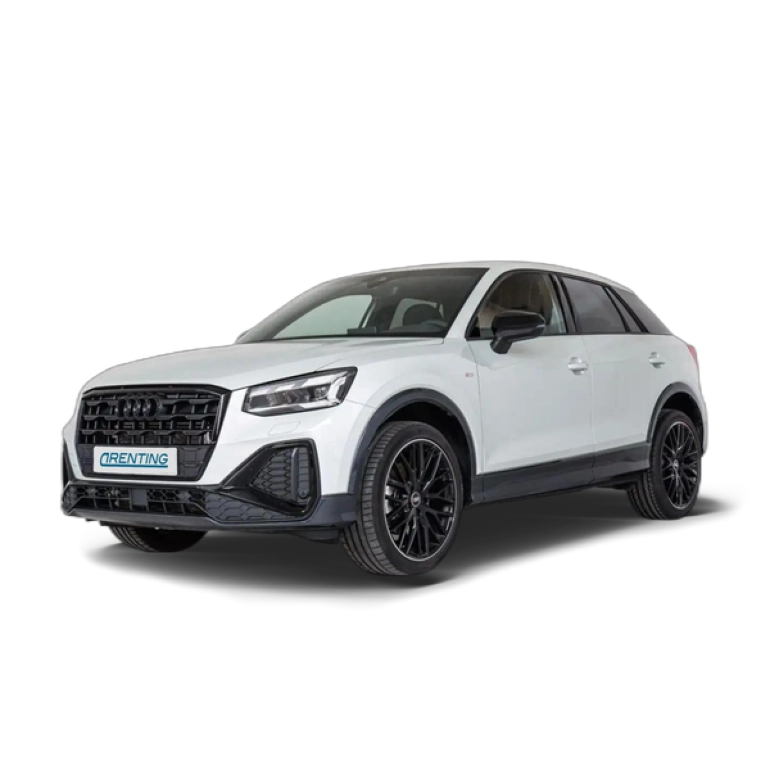 Renting Audi Q2 35 TFSI Black line edition S tronic 110kW Plateado