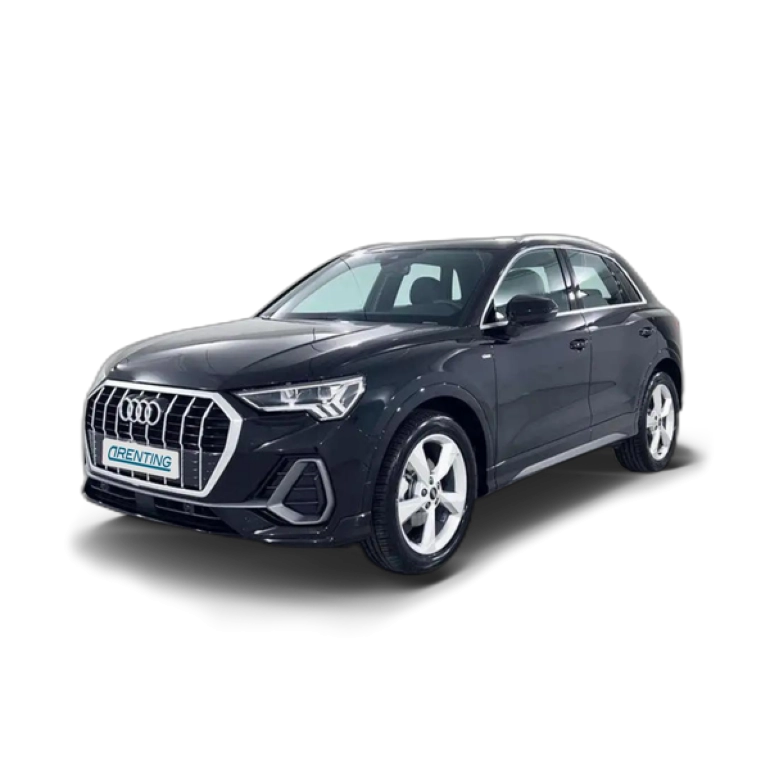 Renting Audi Q3 35 TFSI Black line S tronic Negro