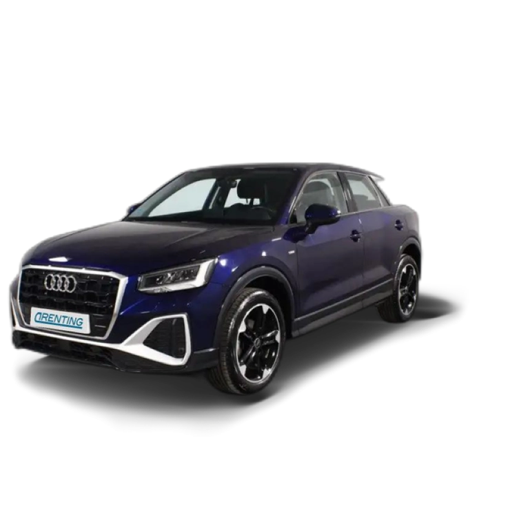 Renting Audi Q2 35 TFSI S line S tronic 110kW Azul