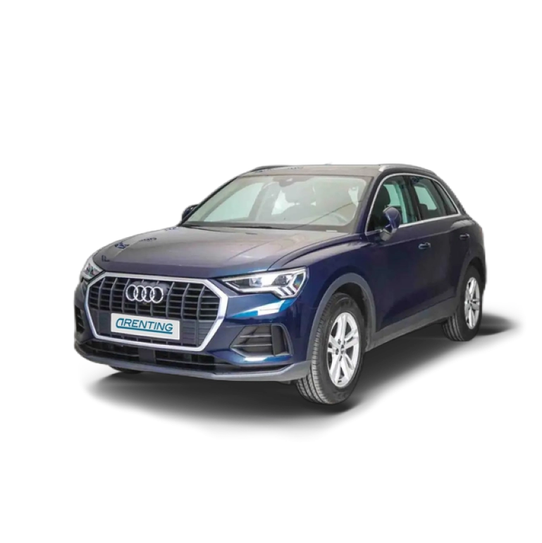 Renting Audi Q3 35 TFSI S tronic Azul