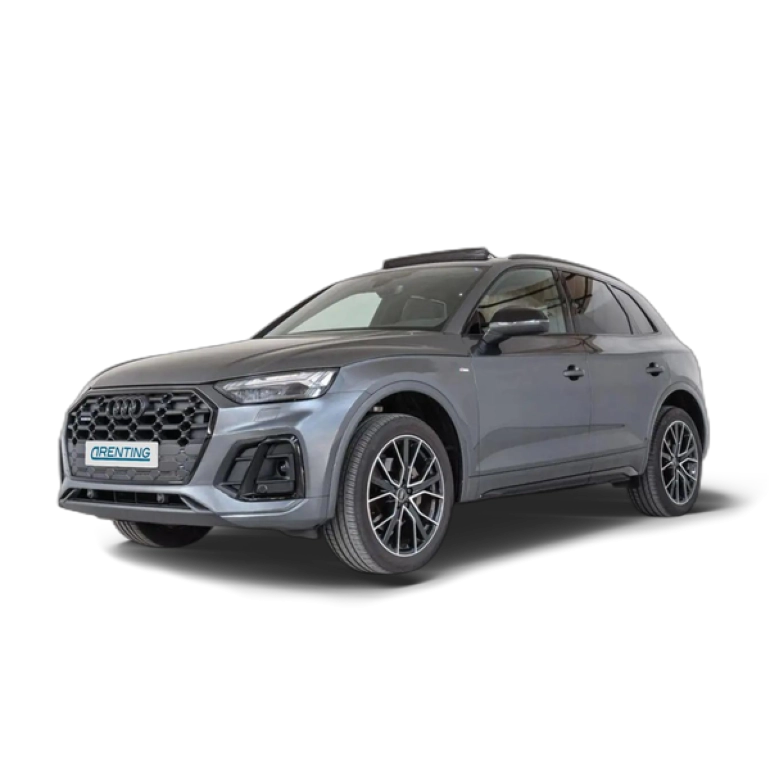 Renting Audi Q5 40 TDI quattro-ultra Black line S tronic 150kW Gris 2