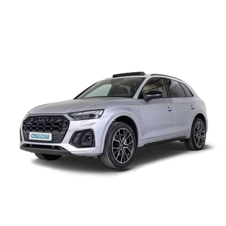 Renting Audi Q5 40 TDI quattro-ultra Black line S tronic 150kW Plateado 1