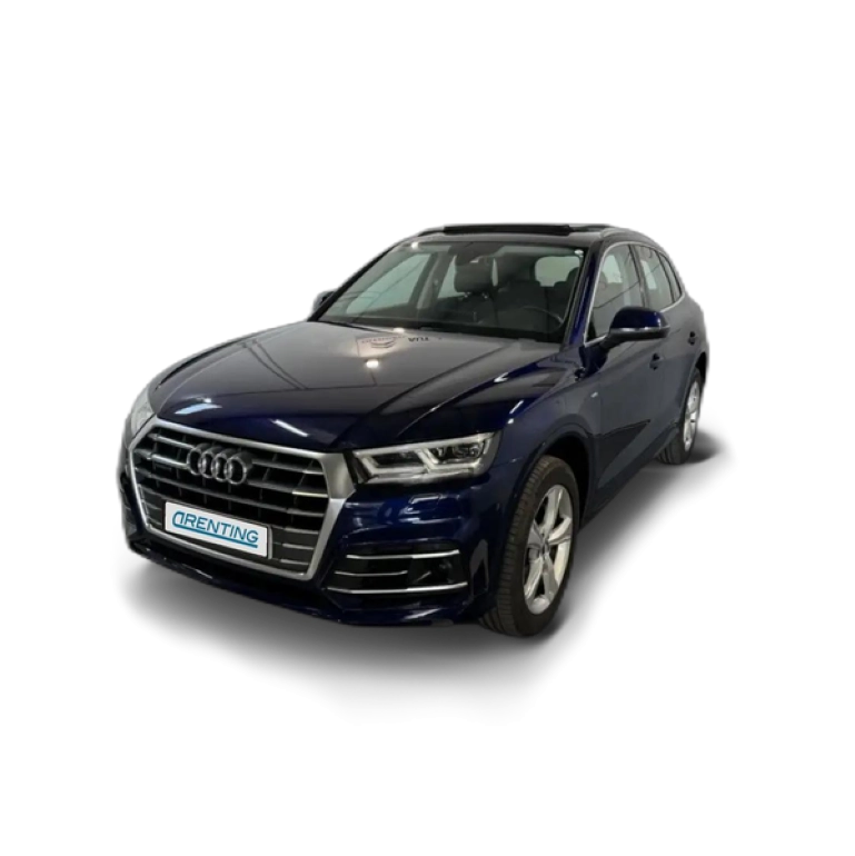 Renting Audi Q5 40 TDI S line quattro-ultra S tronic 140kW Azul