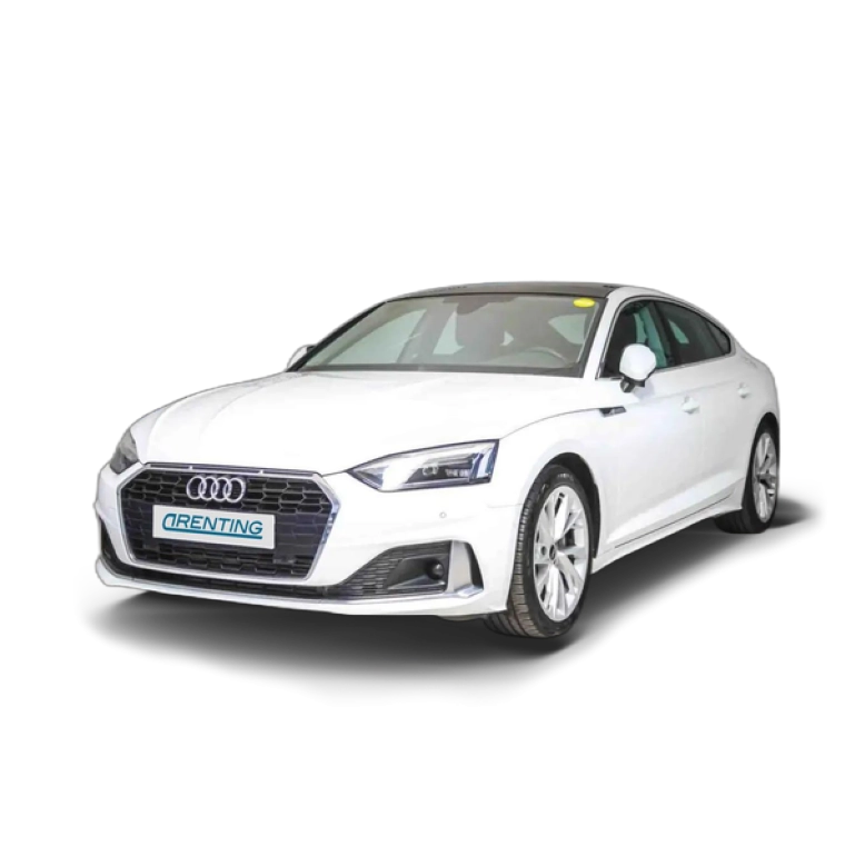 Renting Audi A5 40 TFSI 150kW (190CV) S tronic Sportback Blanco